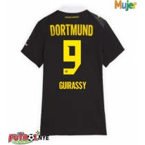 Camiseta Borussia Dortmund Serhou Guirassy #9 Visitante Equipación para mujer 2026-27 manga corta
